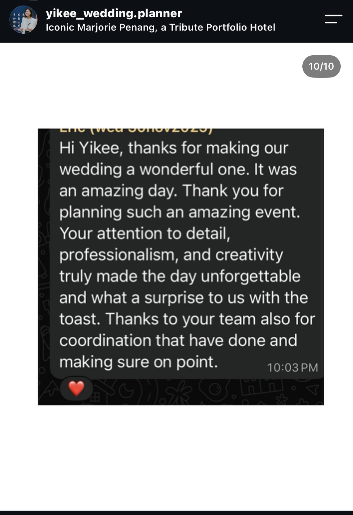 Customer review