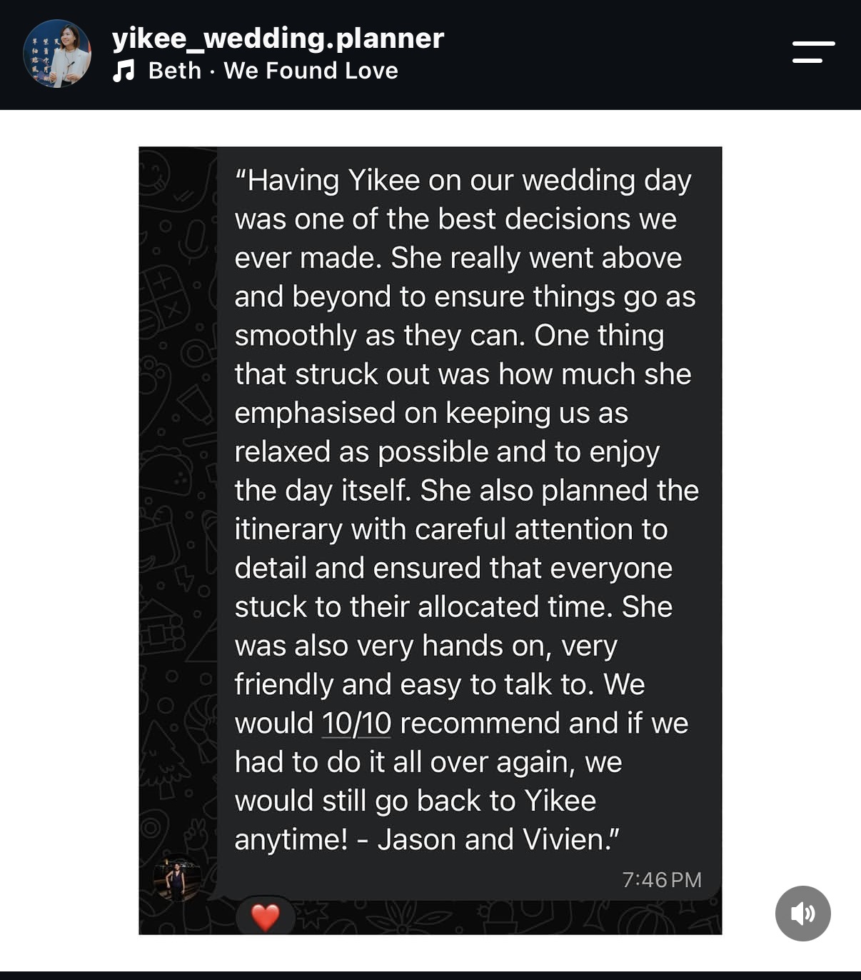 Customer review