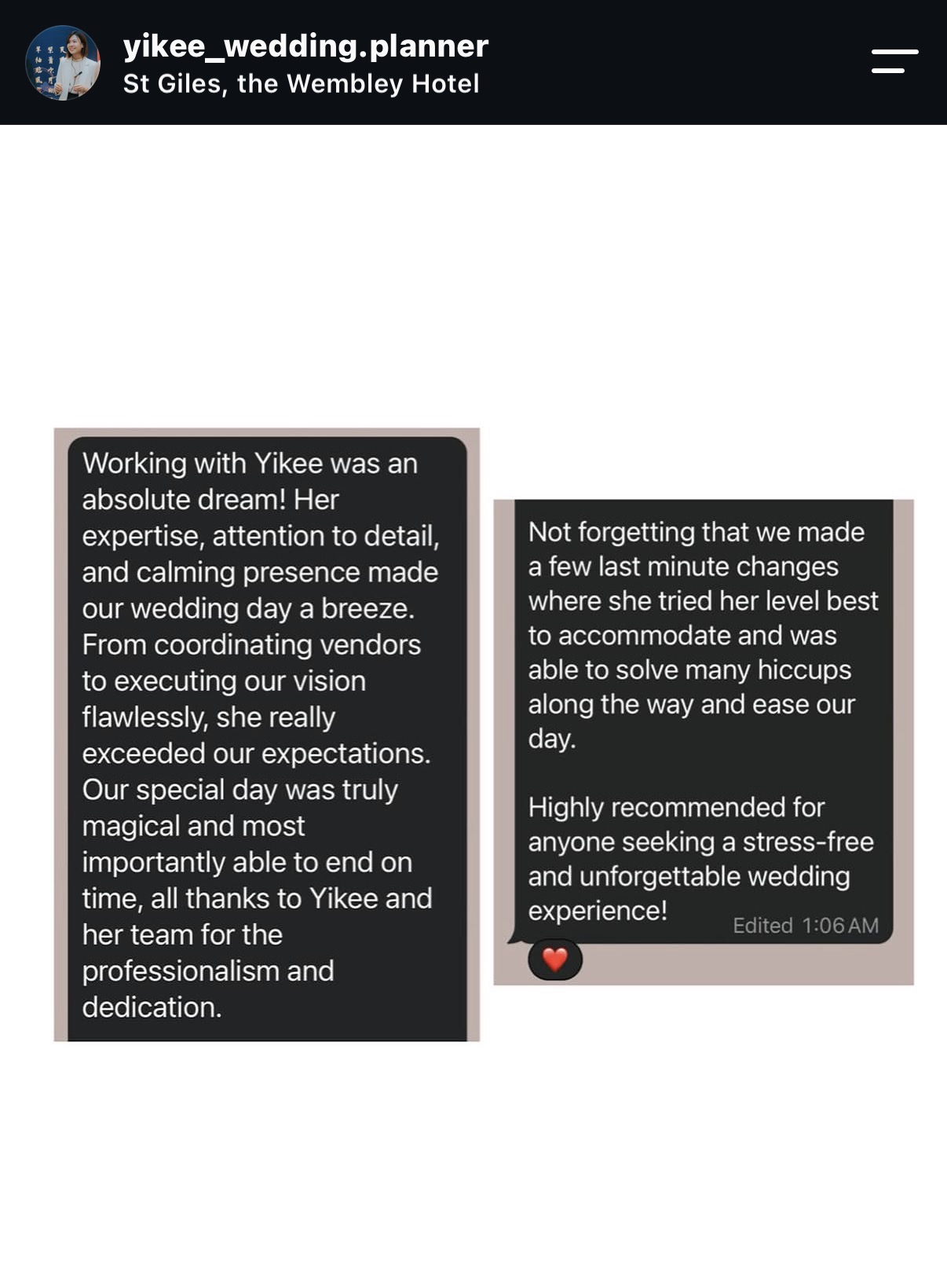 Customer review