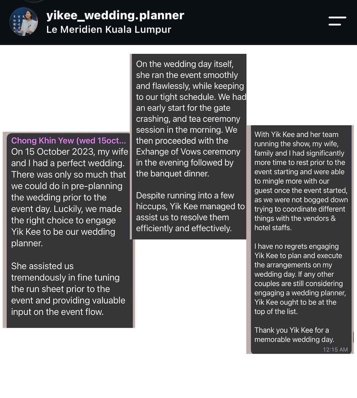 Customer review