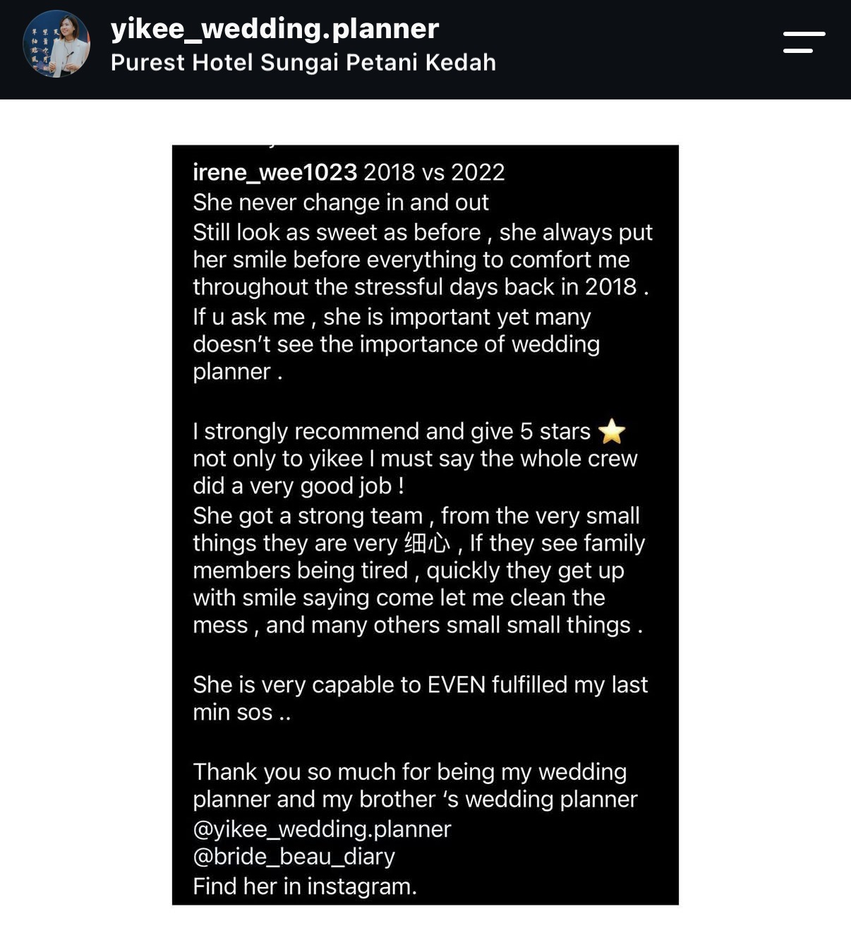 Customer review