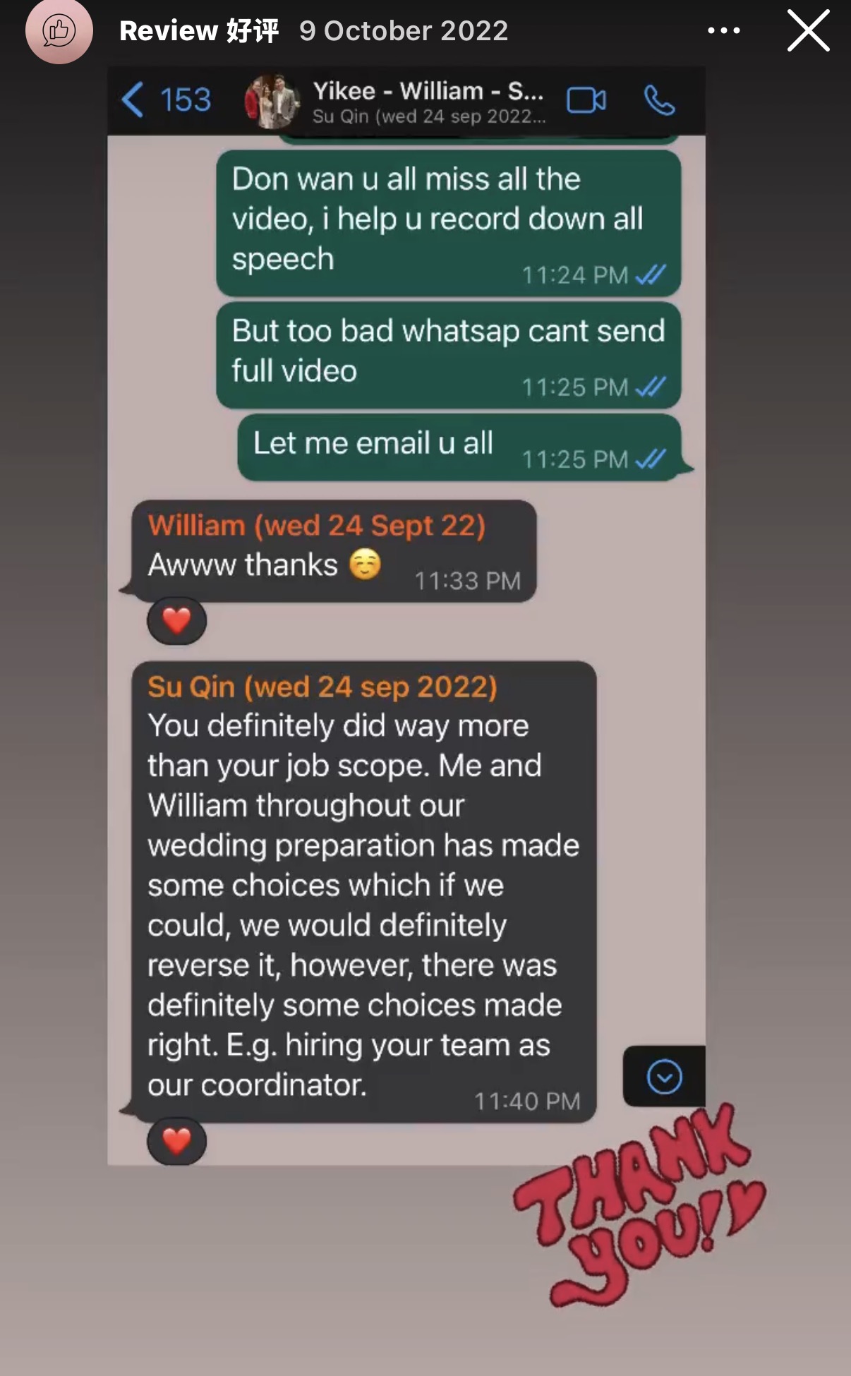 Customer review