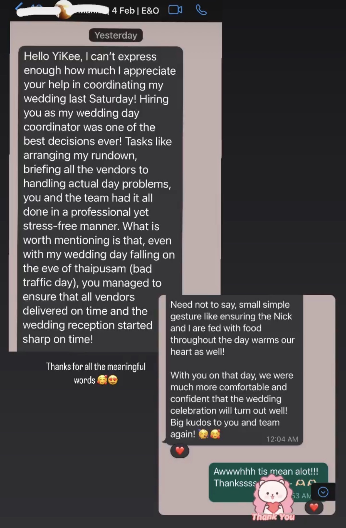 Customer review